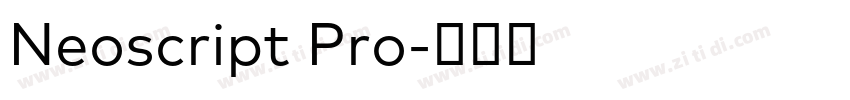 Neoscript Pro字体转换